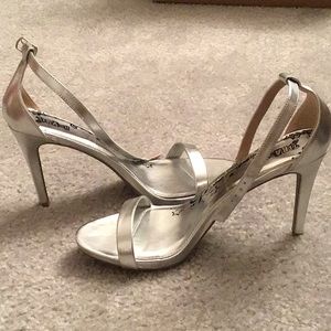 Women’s Brash silver heels size 9W